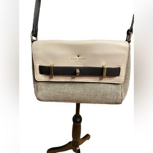 EUC tweed and leather Kate Spade crossbody